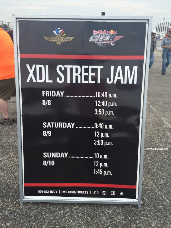 RT <a href="/IMS/">Indianapolis Motor Speedway</a>: The <a href="/XDLShow/">XDL Show</a> is a must-see during #IndyGP weekend! Stunt show times for today and tomorrow: