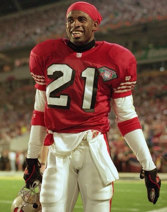 DEION SANDERS GREATEST CORNER EVER     if you know who this is. Happy Birthday to him!   