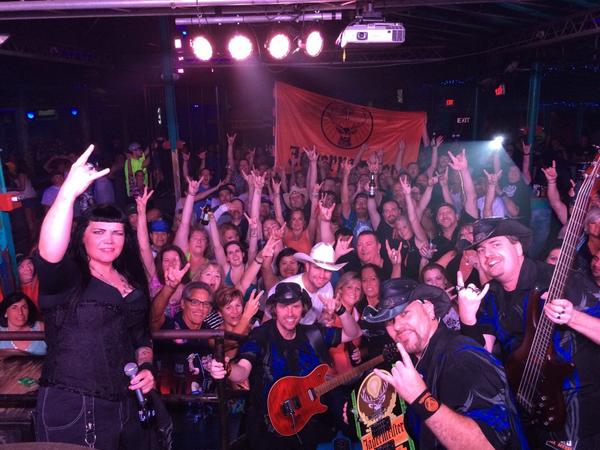 rosiesoulrocks's tweet photo. Jager party in Baltimore at @cancuncantina @JagermeisterUSA  @CliffRigano #wearerosiesoul http://t.co/q1U7Bc4I5b