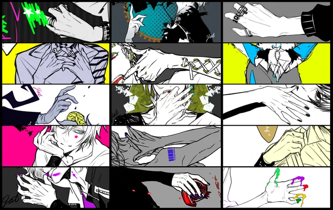 ぽいっ
#自分の絵の手だけ晒す 