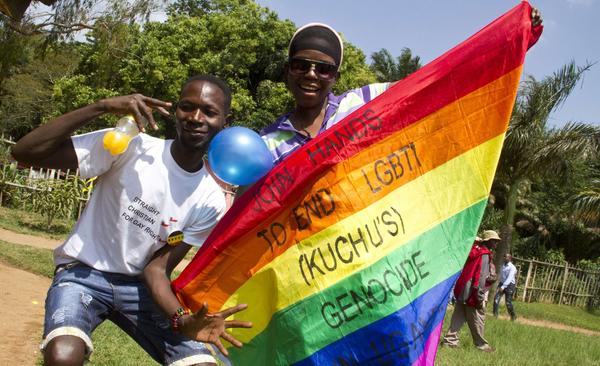 haaretzcom's tweet photo. Uganda's homosexuals hold first gay pride parade since anti-gay law invalidated http://t.co/cPSJKBhKms http://t.co/z2vZfioQvq
