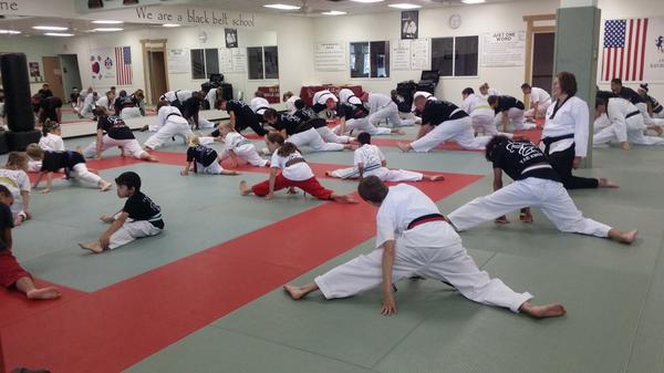 J.K. Lee Family Class on Friday! Great job everyone! #jklee #martialarts #kids #familyactivity #taekwondo