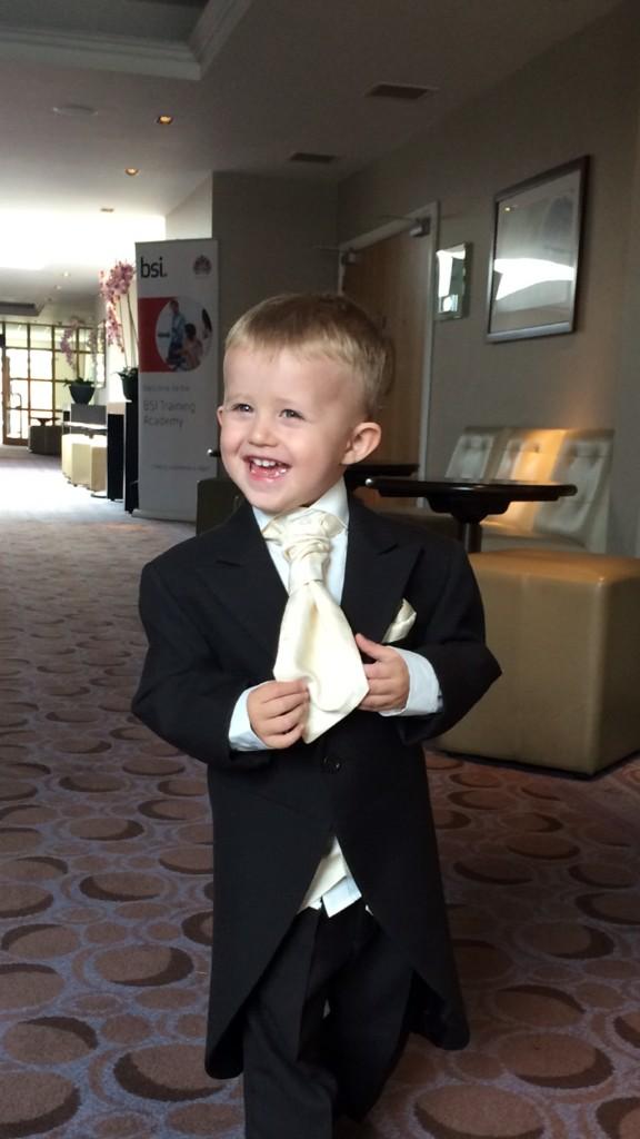 Bens suited and booted...