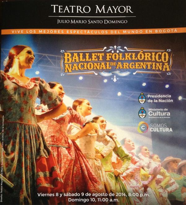 JaqueCelso's tweet photo. Anoche se presentó el Ballet Flolklórico Nacional de Argentina en el Teatro Mayor de Bogotá. Gran espectáculo. http://t.co/fj4wbYdFPc