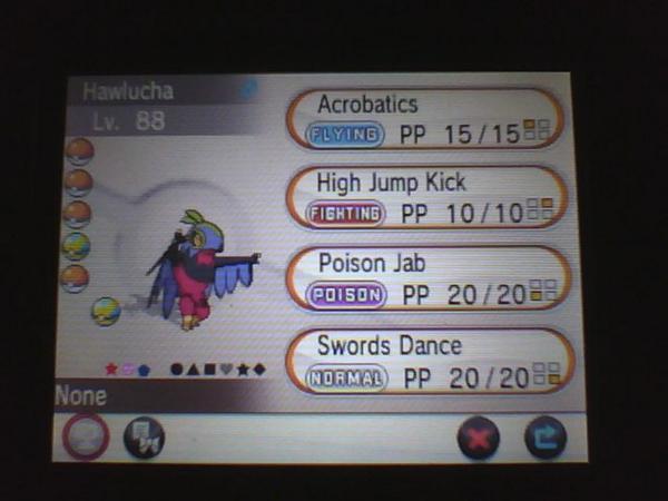 MrTonberry's tweet image. Giveaway: RT to win must be following, Shiny 5iv Hawlucha (missing SpA)