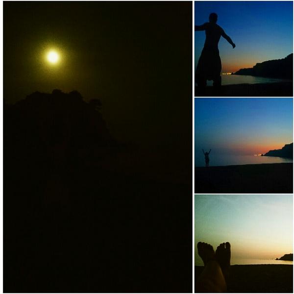 alvari_23's tweet photo. Tienda de campaña, luna llena, la mar, TU&amp;YO. <3 http://t.co/unBYg04OV0