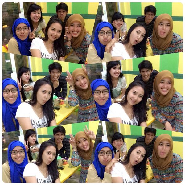 mputtuput's tweet photo. Setalah sekian lama bisa berpelukan hangat kembali sama orang 1 ini @RadingRevina_ http://t.co/br2g4BKf0d