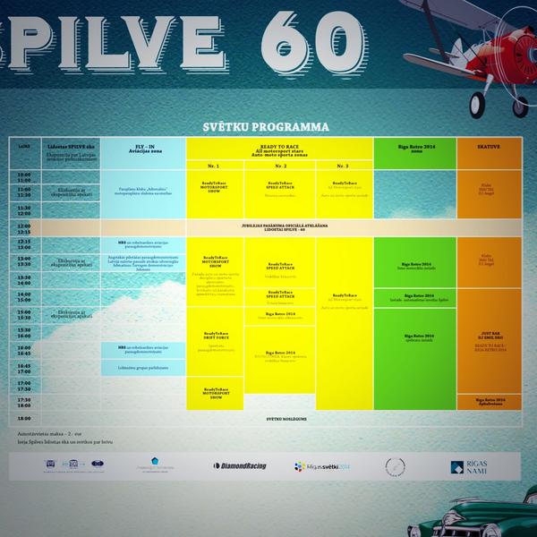 READYTORACEALLS's tweet image. Lidostai SPILVE 60, ReadyToRace, FLY-IN un Riga Retro 2014 svētku programma un plāns