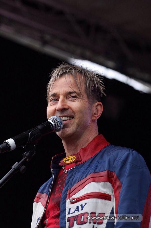 Limahl on stage yesterday