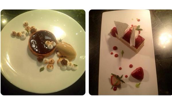 SplendidoBC's tweet image. Our delectable Valrhona Chocolate And Vanilla Caramel Tart and our White Chocolate and Strawberry Poppyseed Cake!