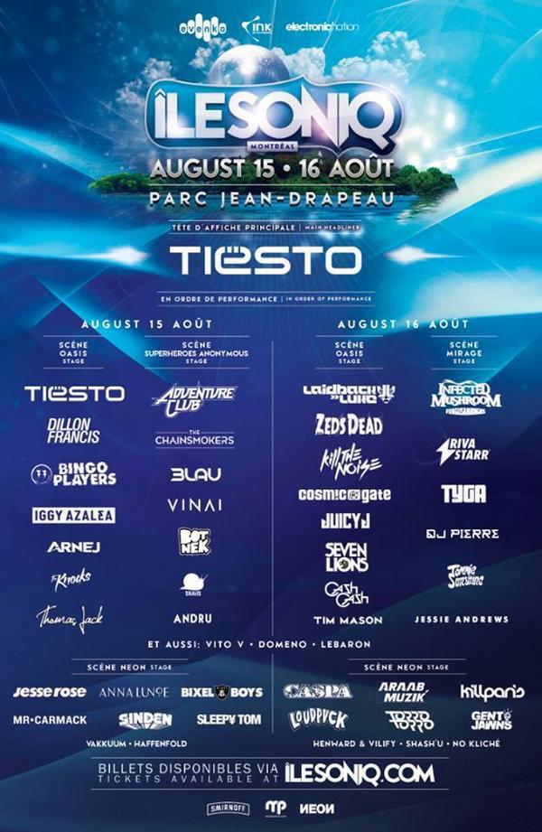 îleSoniq music festival in Montreal is less than a week away! Get your tickets today at ilesoniq.com/tickets/