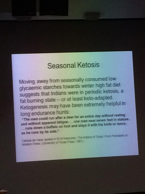 Carb cycling and periodic ketogenic state part of ancestral dietary pattern #AHS14