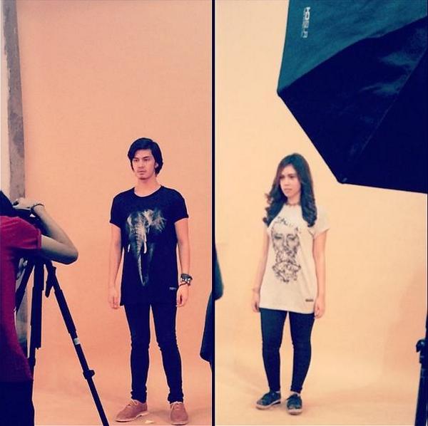 Behind the scene our photoshoot.  #Viscka