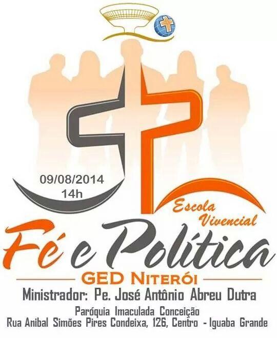Escola de Fé e Política do GED Niterói, no Setor Iguaba, com o Padre Dutra. #DeColores
