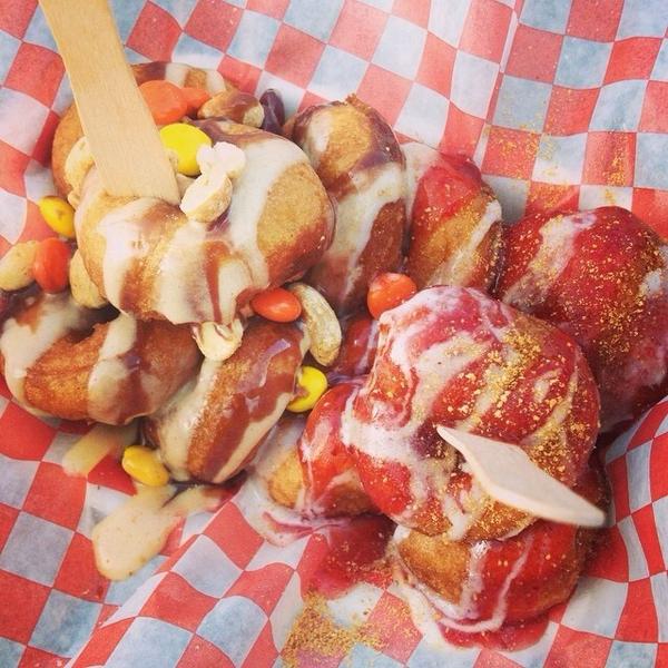 There's nothing wrong with shovelling some warm donuts into you #foodtruckatscaled