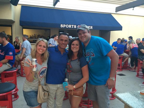 sboruff's tweet photo. Great seeing you @HarringtonKevin Cubs will get the Rays next time #winning #cubs2017 http://t.co/dV7MylipNS