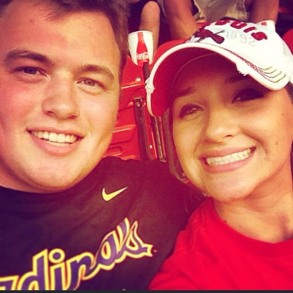 emma_brianne's tweet photo. We love our #Cardinals @macdaniels56 ❤️ http://t.co/Zb9IHLpD3R