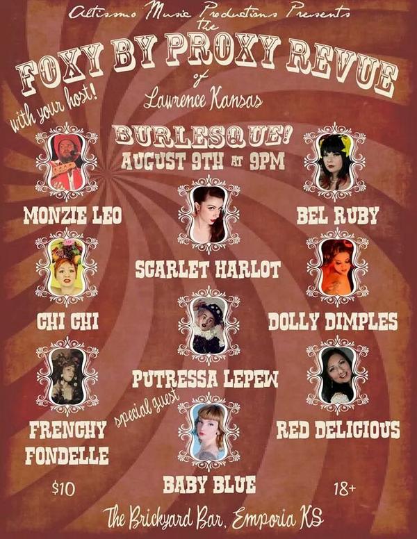 AltissimoMP's tweet image. Tonight!  Foxy By Proxy @bar_brickyard  9:00!