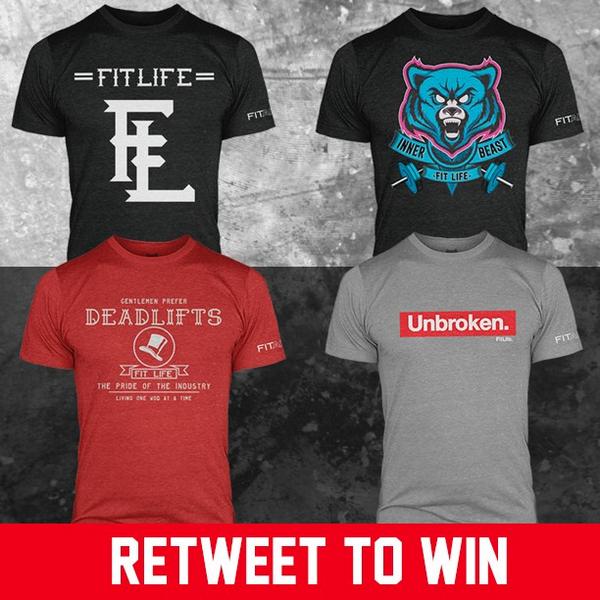 AJ_Schwartz's tweet image. Make sure you RT TO WIN a @DrinkFitAid Games Edition "FitLife" shirt! Contest ends 11:59PM Aug. 10th. #crossfit