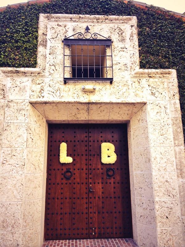 BathClub's tweet photo. Loving the floral initials! @AJoyWallace #miamibeachvenue #villaonthebeach http://t.co/Nmk2mEZ6NJ