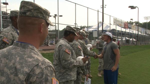 PatMcAfeeShow's tweet image. “@ColtsReporter: @PatMcAfeeShow an hr after practice 2 sign &amp;amp; take pictures w/ the National Guard http://t.co/EwyqNkvVgD”~ Those r my heroes