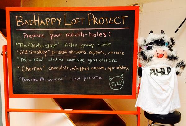 BadHappyPoutine's tweet image. Who else would end the evening with a &quot;Bovine Massacre&quot;?