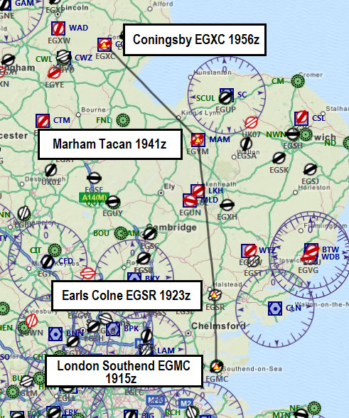 Here's our transit from the @IVAOBE 'Schaffen Fly In' Event back to our @IVAOUK home of Coningsby today! ^JP