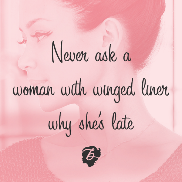 BenefitBeauty's tweet photo. Dating advice: You can always tell how much she likes you by how perfect her #eyeliner is. :) http://t.co/0xlsTjMsNS