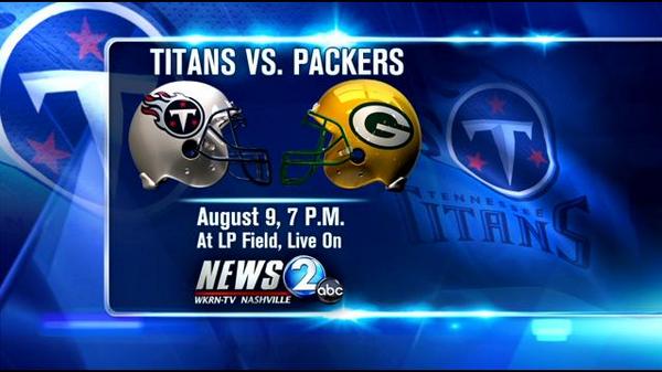 WKRN's tweet image. RT if you're watching the #Titans take on Green Bay in 1st preseason game. #titanson2