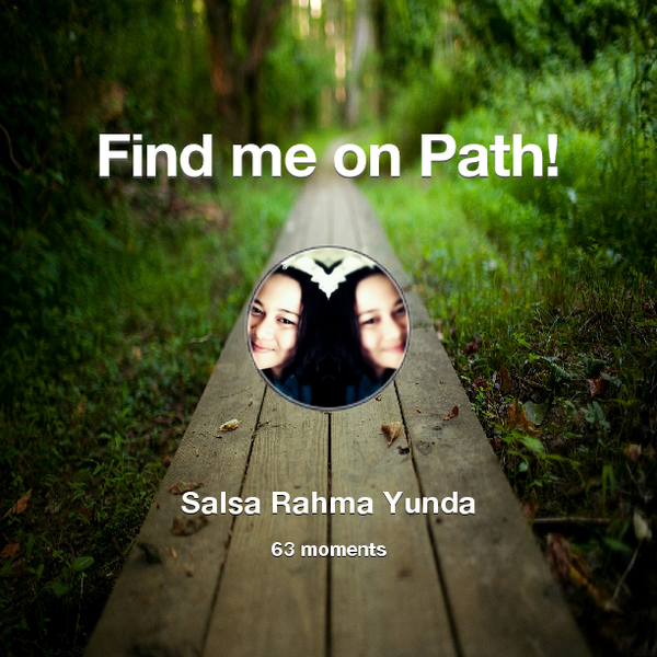 salsa_ry's tweet photo. I've shared 63 memories with my friends on #Path - see them now at http://t.co/9arun0HHK1! #thepersonalnetwork http://t.co/ogJyxQQdAh