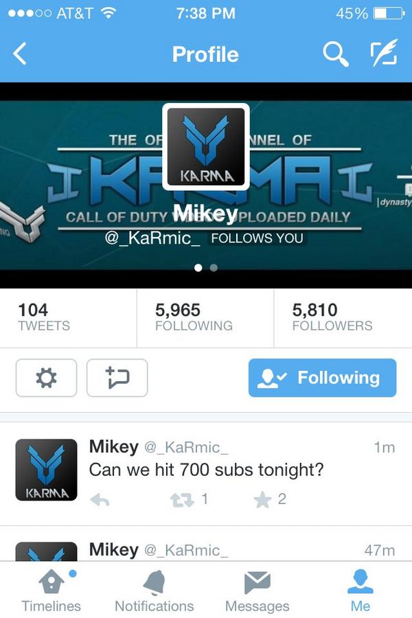 ProjectDash4's tweet image. Get him 700 on YouTube               m.youtube.com/user/DynastyXG… @_KaRmic_