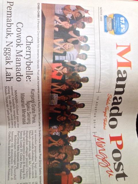 Baca koran Manado Post tiba2 liat ini >>>  @mi_christychibi @kezia_chibi