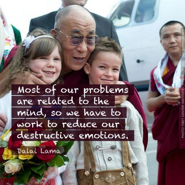 Most of our problems are related to the mind, so we have to work to reduce our destructive… <a href="/DalaiLama/">Dalai Lama</a>