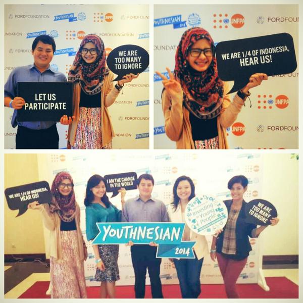 As a conclusion, thank u so much #youthnesian 2014! Ckp menggelitik kaum pesimis-pragmatis, lho. Yuk ah, optimis. :)