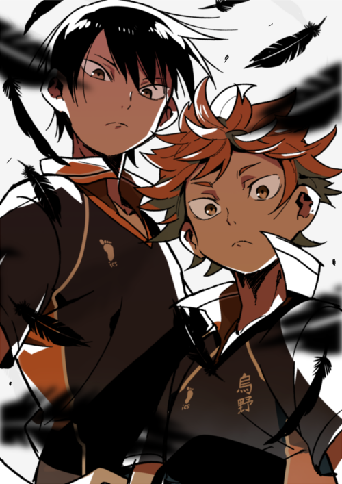 日高 Mari Fuku ハイキュー 毎週こそこそ見てて描きたくなってついつい 毎回どきどきとわくわくを求めて視聴してる程度です 日向影山コンビかわいいよね O ヮ O