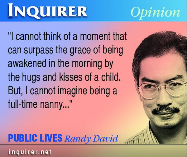 Inq_Opinion's tweet photo. PUBLIC LIVES: The unique ‘apostolate’ of Filipino grandparents by Randy David http://t.co/t8CFRhVGvh #family #culture http://t.co/uOWReki5k4