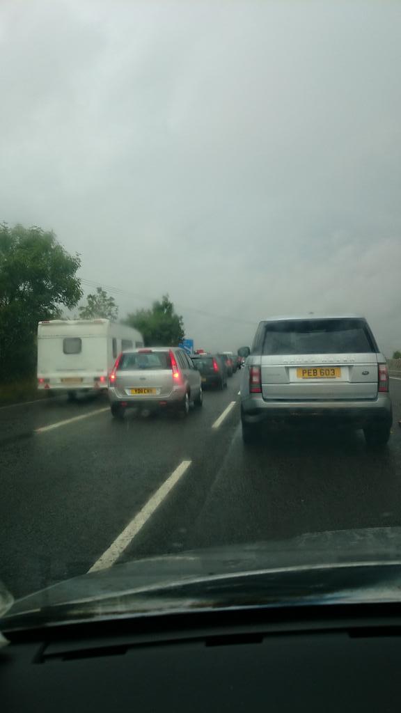 M5 congestion, junction 5! On a Sunday afternoon! Why!?