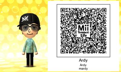 TomodachiQRcode's tweet image. ardy .... a german let´s player *~* #TomodachiLife #3DS