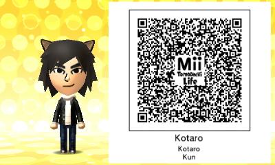 TomodachiQRcode's tweet image. mii qr code kotaro   from Negima #TomodachiLife #3DS