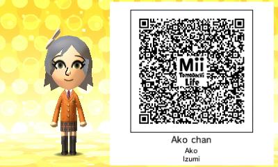 TomodachiQRcode's tweet image. Ako izumi Negima #TomodachiLife #3DS