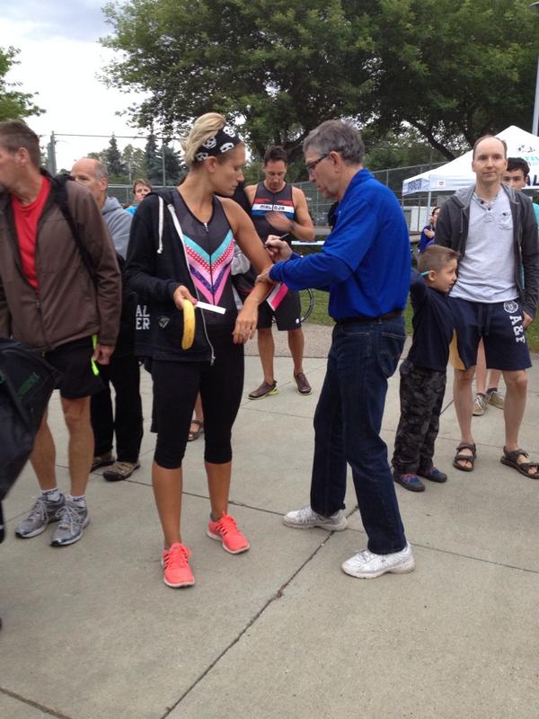 StAlbertTri's tweet photo. Thank you to @stalbertmayor for joining us this morning for the St. Albert Triathlon. We appreciate your support. http://t.co/4OETx8FdOX