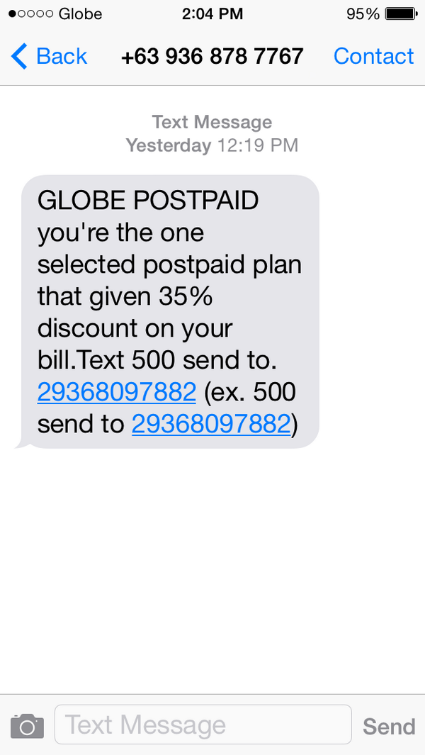iccnrcvg's tweet photo. Yvan of Globe @YvanOfGlobe SPAM MESSAGE http://t.co/cFliW7i3Rq