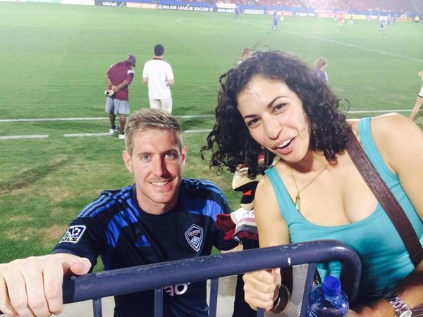 SarahThomas13's tweet photo. So good to see @ClintIrwin last night at his game in Dallas. Brought little Phoenix w/me. #clintgroupies http://t.co/cWJkoOvSUL