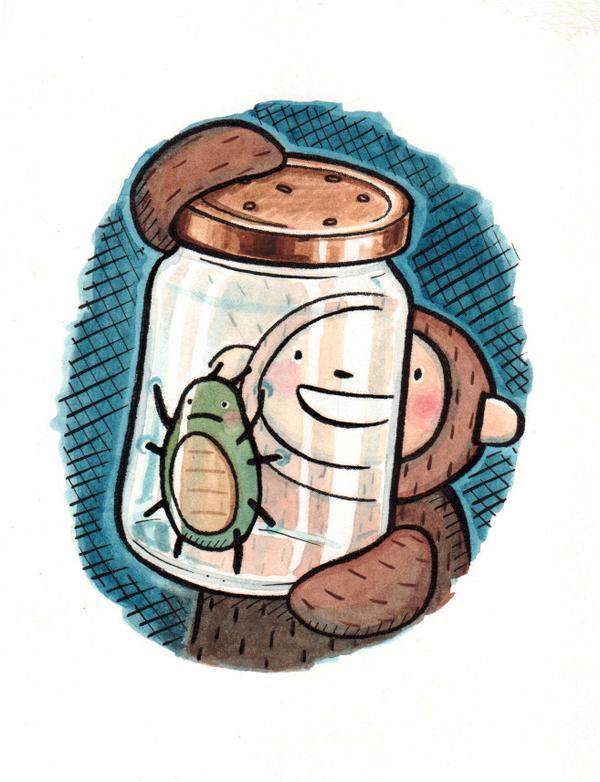 PennyNevilleLee's tweet image. #MonkeyThief with Colin's bug, the scamp.