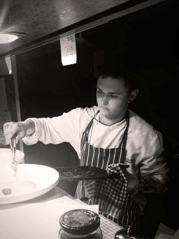 andydarcher's tweet photo. Young chef Andy training on veg today. Coming on leaps and bounds @rblair141 @timbrunton http://t.co/IqccNHLBqY
