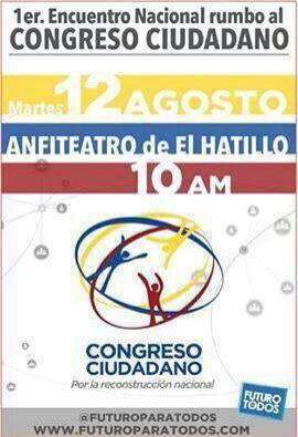 UnionSanPedro's tweet photo. #VzlanosMotoresDelCambio
#1erCongresoCiudadano http://t.co/y6nIelOj7o