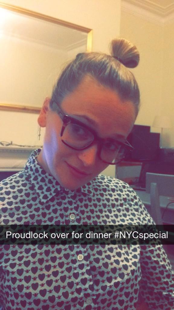 smithlani's tweet photo. So nice of @oliverproudlock to come over #MiCNYC @ClaireNolan09 @Rach_Galvin http://t.co/O88ZTaEv1C