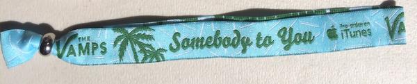 TheVampsband's tweet photo. Wristband contest time!! 5 winners! Worldwide competition! One every hour! #SomebodyToUSA http://t.co/KzCIBkOb6T