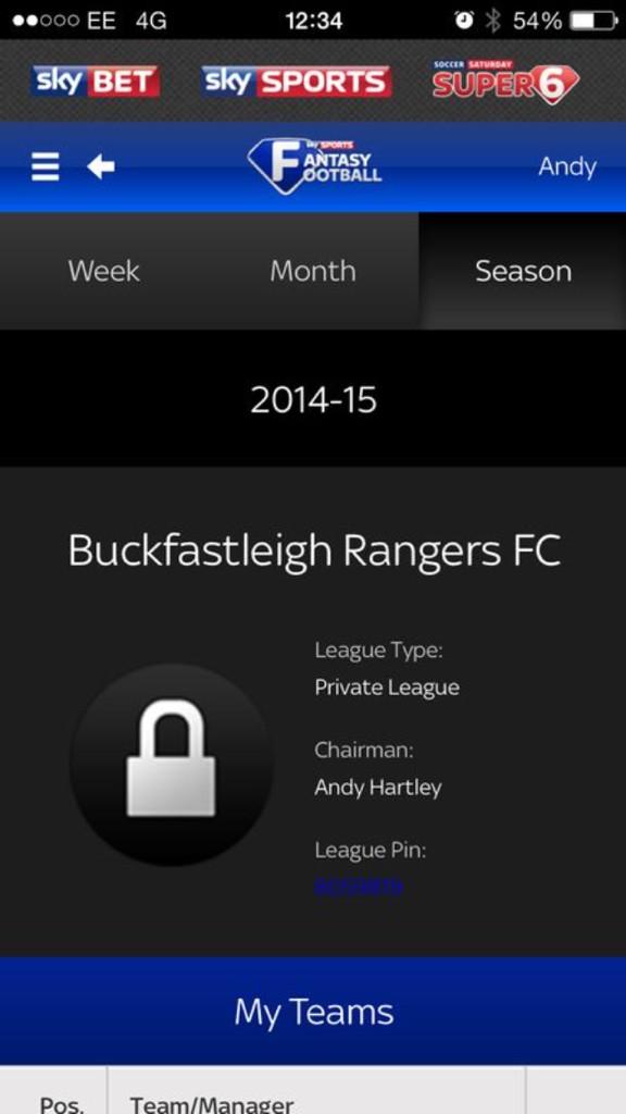 buckyrangers's tweet photo. Buckys sky fantasy football league is now ready! Get yourselves involved! £10 entry, paying out for 1st,2nd and 3rd http://t.co/OTbq0sOzUC