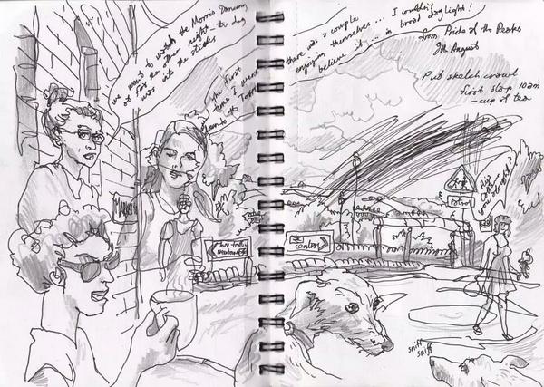 Sketchy walky drinky High Peak exploring <a href="/DrSketchySheff/">Dr Sketchy Sheffield</a> <a href="/vpdd/">Visit Peak District & Derbyshire</a> <a href="/visitnewmills/">Visit New Mills</a> @newmillsarts <a href="/NewMillsWAW/">Walkers are Welcome </a>